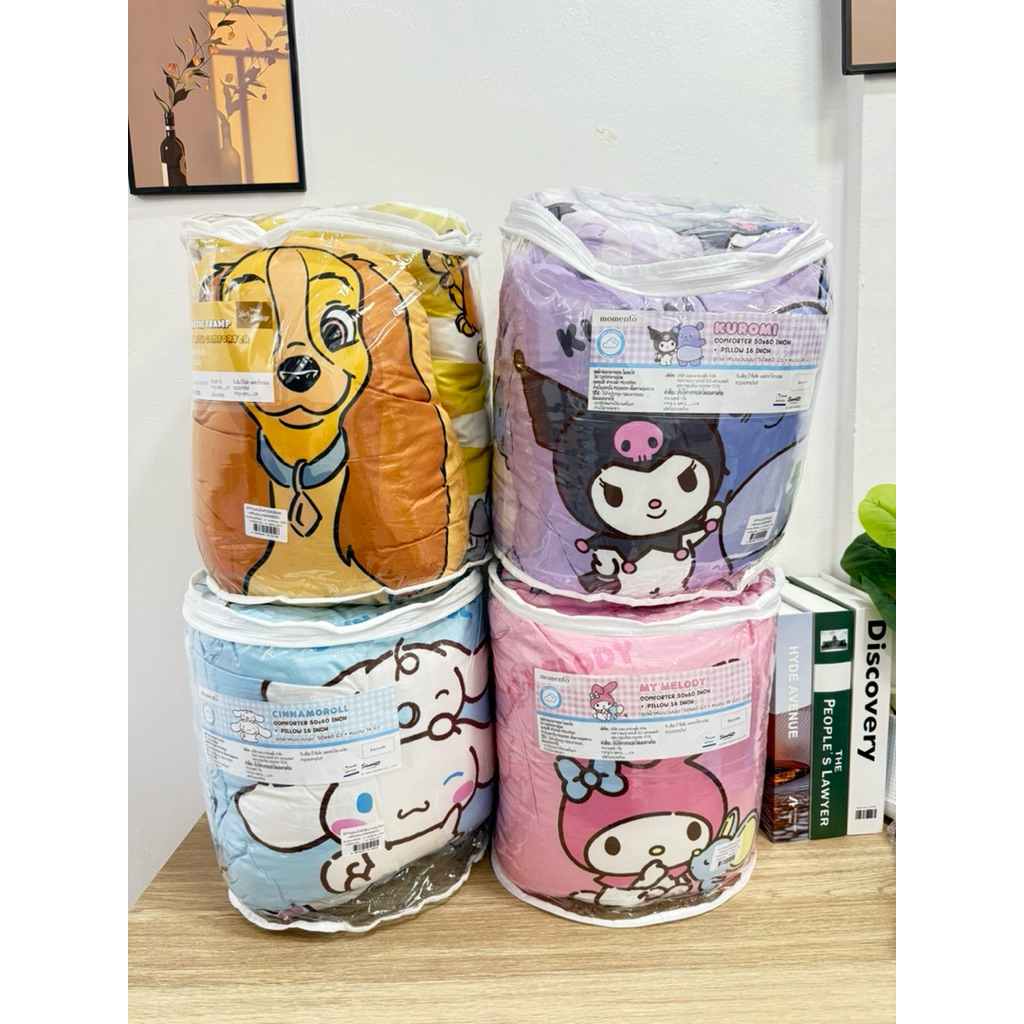 ✨📌 Momento x Sario ลิขสิทธิ์แท้ หมอนไดคัด+ผ้านวมบาง 📌✨  •50X60 นิ้ว