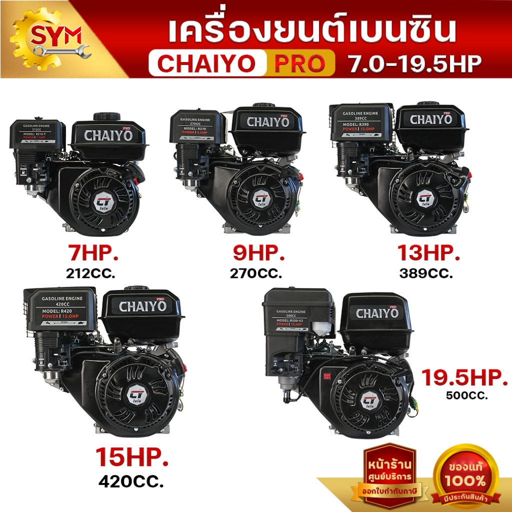 เครื่องยนต์อเนกประสงค์ CHAIYO PRO ใช้กับเครื่องจักรกลการเกษตรทั่วไป,เรือ อึดทน