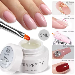 Born pretty 5in1 เจลติดเล็บ ปั่นรูปทรง ติดอะไหล่เล็บ Top coat เปลี่ยนแพ็คเกจใหม่นะคะ