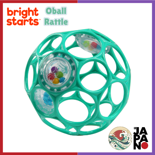 ลูกบอลกระพรวนของเล่นเด็ก Bright Stars Oball Rattle สีฟ้าอ่อน