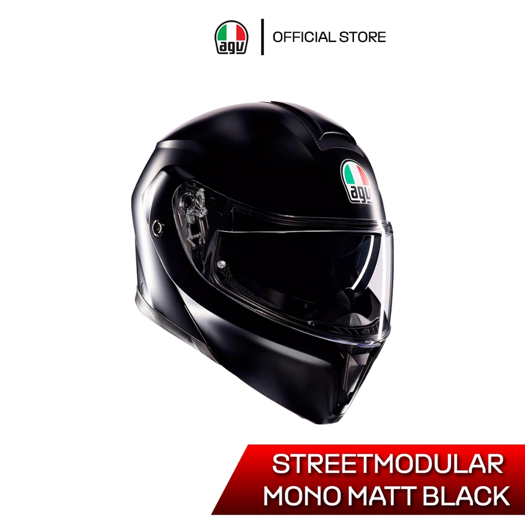 หมวกกันน็อค AGV STREETMODULAR / MONO MATT BLACK