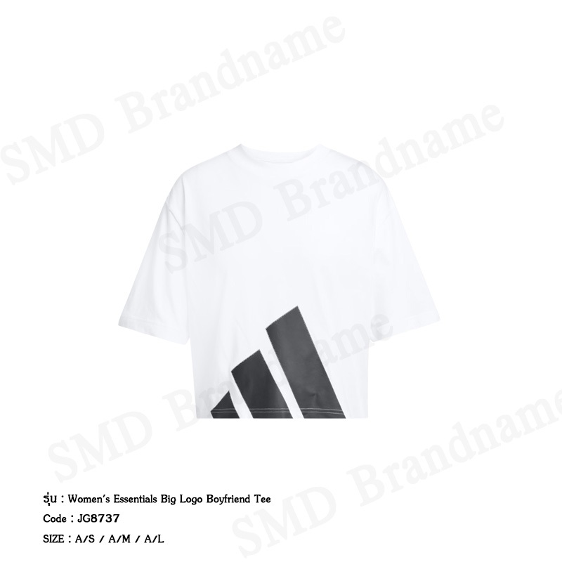 Adidas เสื้อครอปผู้หญิง รุ่น Women's Essentials Big Logo Boyfriend Tee Code: JG8737