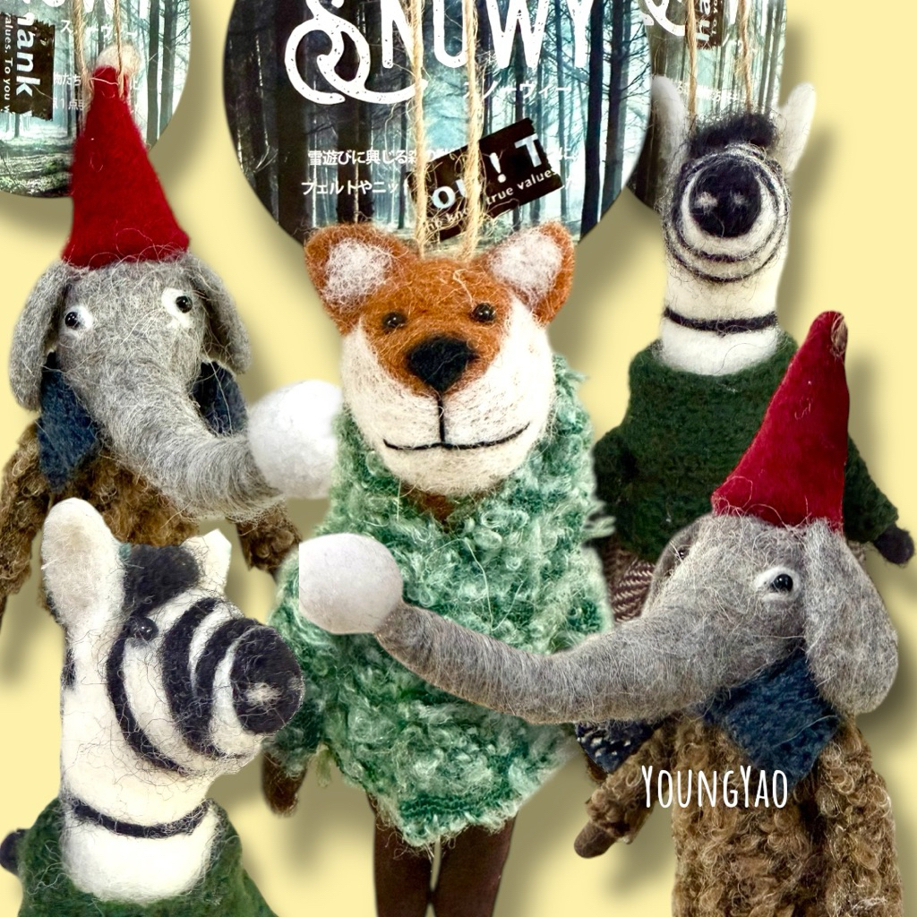 Needle Felt Christmas Ornaments