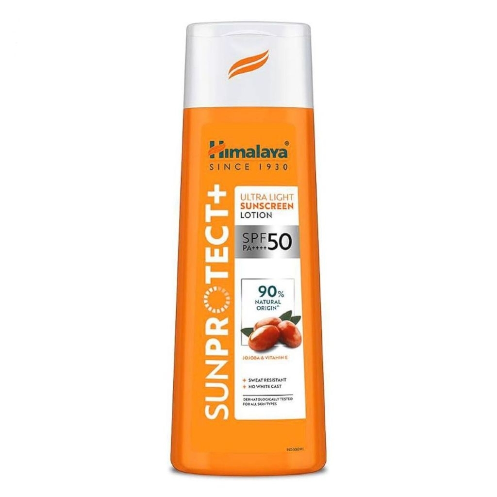 Himalaya All Skin Sunprotect +|Ultra-Light Sunscreen Lotion|Spf 50 Pa ++++|90% Natural Origin Ingredients|100Ml