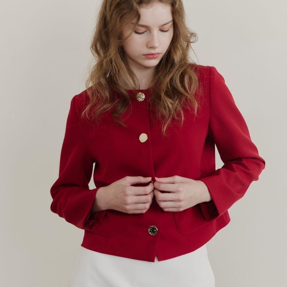 MAVE LIMITED COLOR เสื้อรุ่น All day blazer สี RED