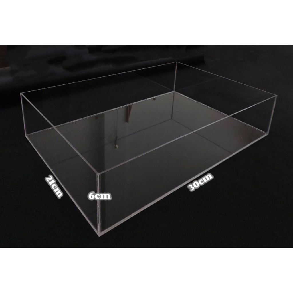 ถาดอะคริลิค แบบใส หนา3มิล
ขนาด30cm×21cm×6cm

(กว้าง×ลึก×สูง)