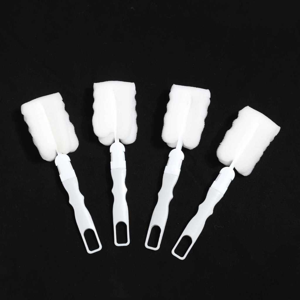 แปรงฟองน้ำ 360° (ด้ามยาวถอดได้) - ทำความสะอาดขวดน้ำ/แก้ว/กระติกน้ำร้อน