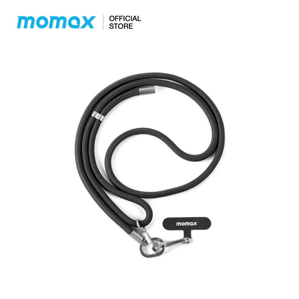 MOMAX สายคล้อง Crossbody Lanyard - Black สายคล้องตัว สายคล้องมือถือ