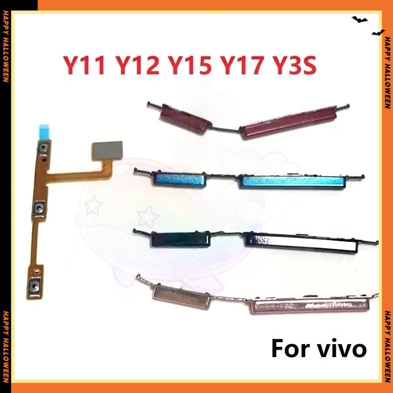 แพรปุ่มสวิตปิดเปิด ปุ่มเปิดปิดนอก ปุ่มเพิ่มเสียงนอก แพรเพิ่มเสียง สําหรับ vivo Y11 Y12 Y15 Y17