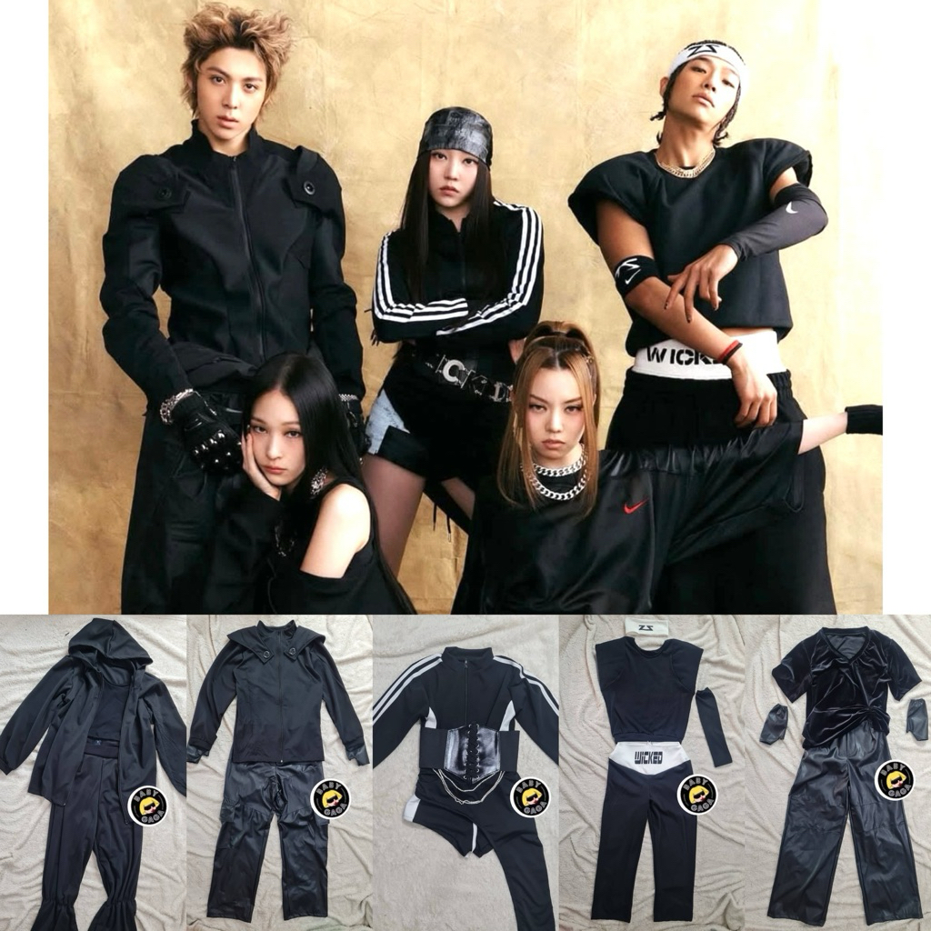 BABYGAGA ❤️🖤 All Day Project Wicked ✂️ รับตัดชุด ชุดเต้น  Kpop ชุดKpop เคป๊อป ชุดเคป๊อป ชุดcover cov