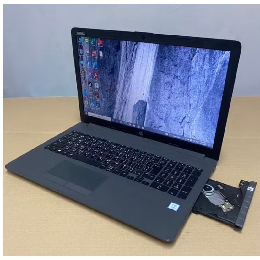 โน๊ตบุ๊คมือสอง HP 250/G7 Core i3gen7(RAM:8gb:m2ssd128gb)15.6นิ้ว มีไวฟายในตัว มีกล้องหน้าและบลูทูธ