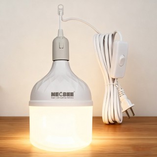 Neobee ขั้วสายไฟพร้อมหลอดไฟ LED Super Bright แสงขาว แสงวอร์ม ถนอมสายตา สว่าง ขั้วE27