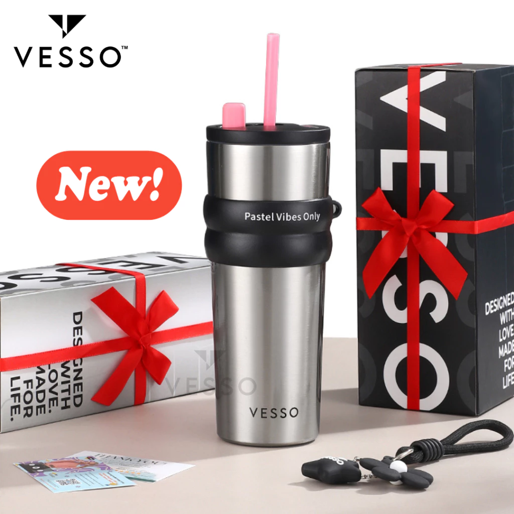 VESSO Sleek Ceramic Tumbler | แก้วเก็บอุณหภูมิพรีเมียม ขนาด 710ml | ผลิตจากสแตนเลส SUS316 พร้อมเคลือบผิว เซรามิก