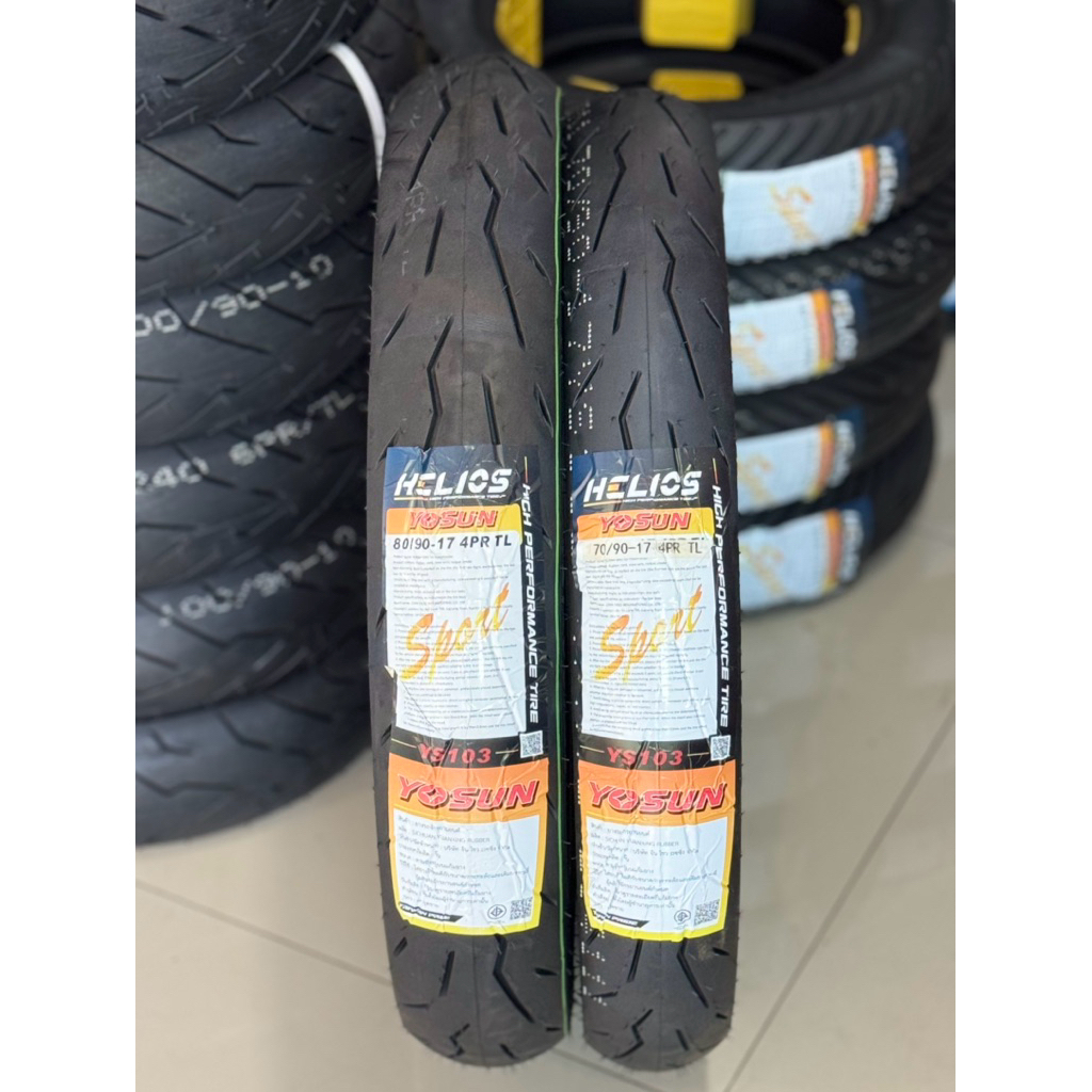 ยาง HELIOS YOSUN YS103 สำหรับ WAVE ขนาด 70/90-17,80/90-17 ยางสำหรับสายทัวร์ นุ่มหนึบคุ้มเกินราคา