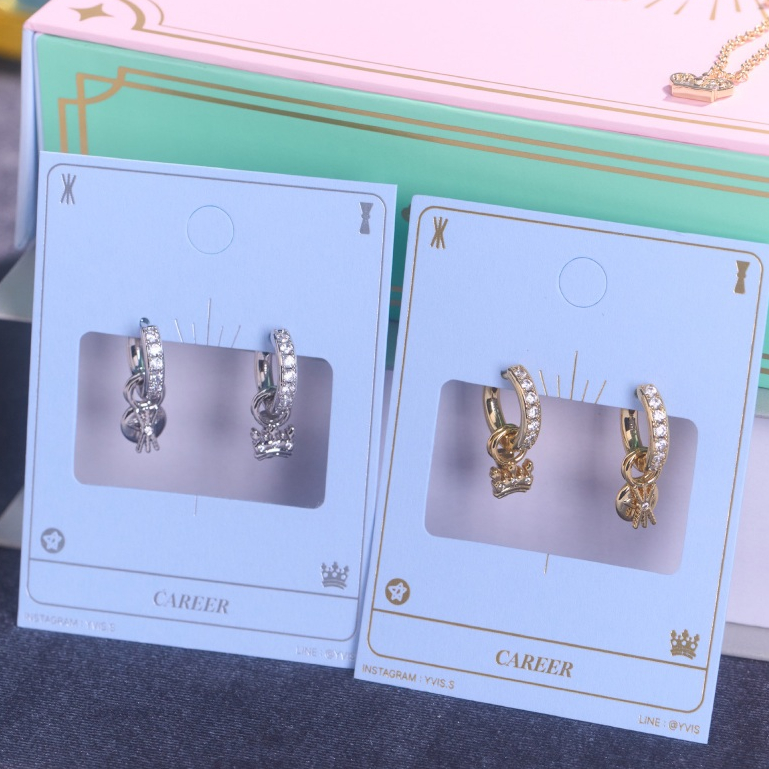 YVIS Bird Eye View Hoop Brass Earring - YVIS X BIRD EYE VIEW