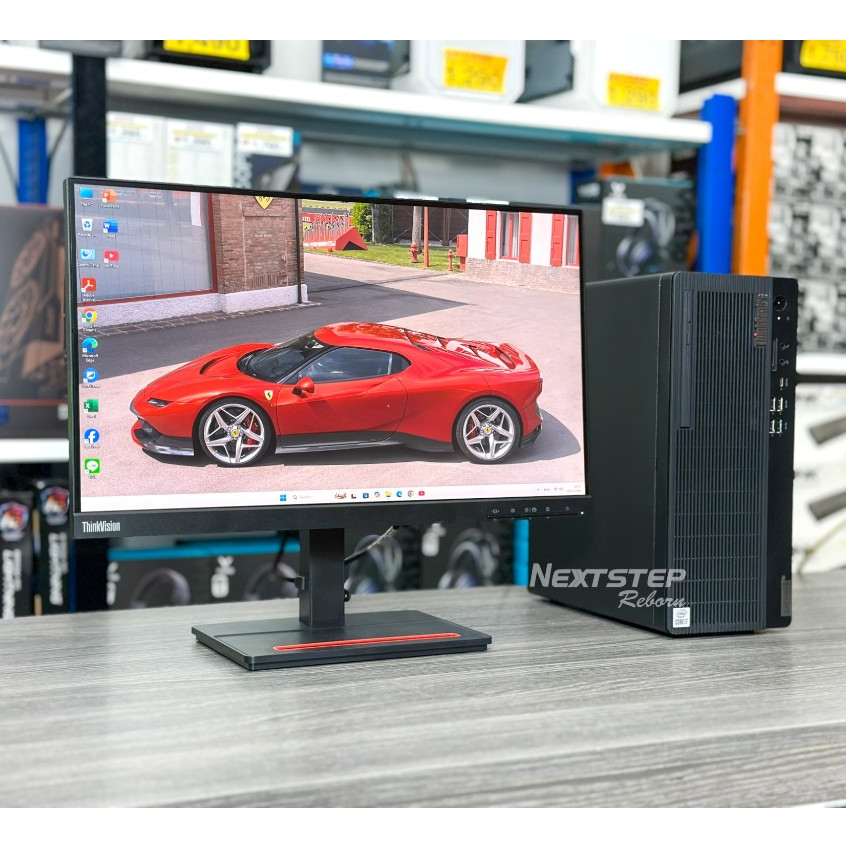 PC Lenovo ThinkCentre M70T Core i7-10700 Ram 8GB SSD M.2 256GB  intel UHD มี Wi-Fi พร้อมจอ 22 นิ้ว F