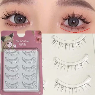 Lash Extension Daily Makeup Manga Natural 5 Pairs Lower Eyelashes Under Eyelash Wispy Cross Beauty