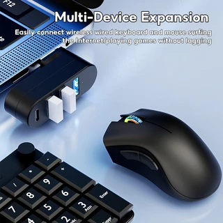 180 ° ฮับ USB 3.0 2.0 แบบหมุนได้ 4 in 1 USB Type C การถ่ายโอนข้อมูลความเร็วสูง สำหรับแล็ปท็อป PC HUB02 USB 3 Port