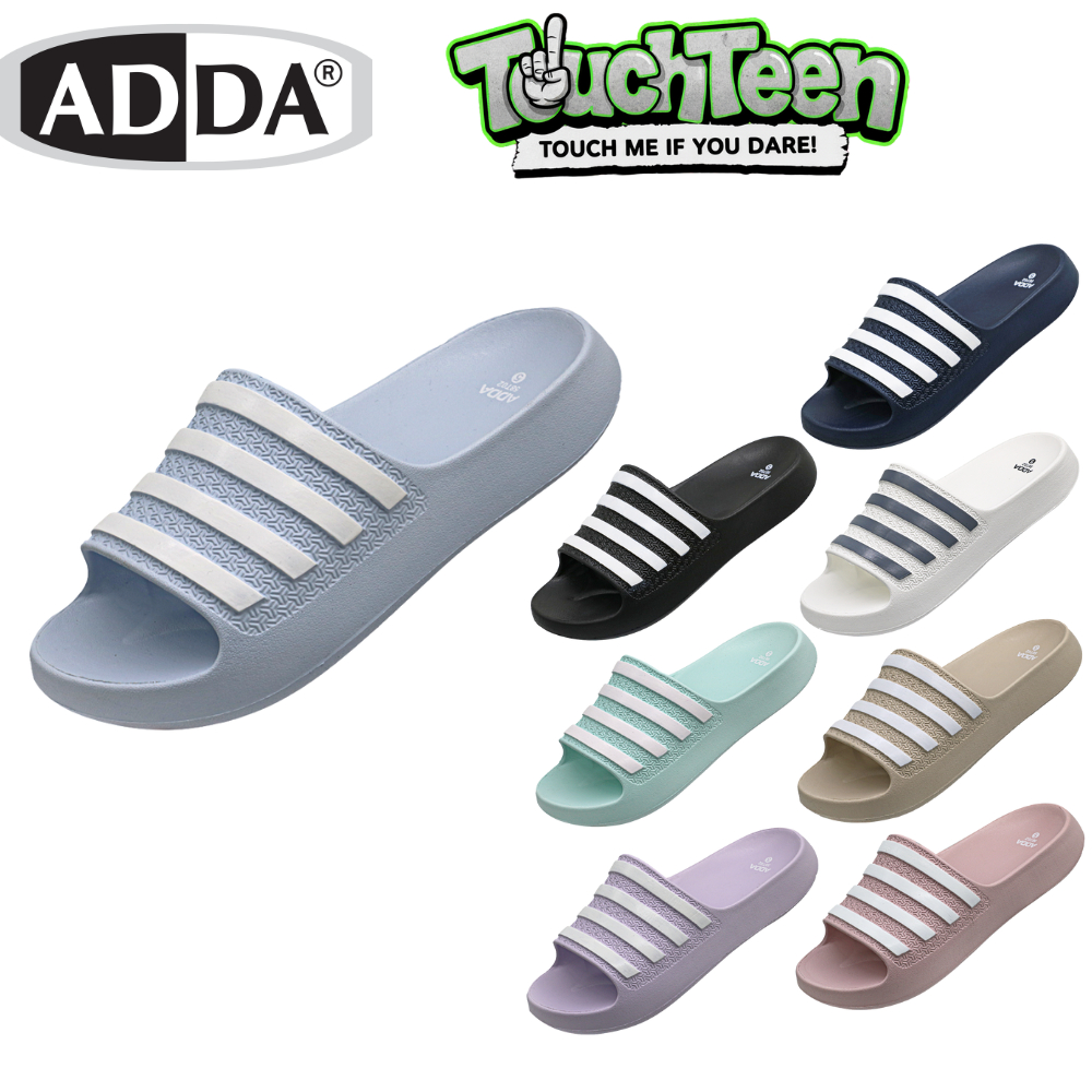 ADDA Comfort Fit 58T02W1 รองเท้าแตะหญิง สีพาสเทล มินิมอล เบา ซัพพอร์ตเท้า (TouchTeen) Size 4-6