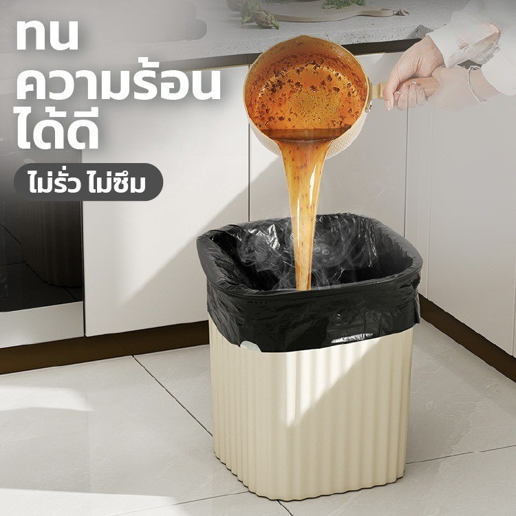 ถุงขยะ ถุงขยะใบเล็ก ถุงดำขนาดใหญ่ ไม่ขาดง่าย ถุงดำไม่มีกลิ่น คุณภาพดี จัดส่งเร็ว - รูปที่ 2