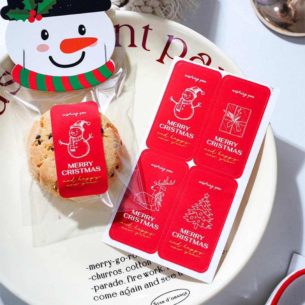 สติกเกอร์คริสต์มาส แพ็คละ 10 แผ่น ได้ทั้งหมด 40 ดวง แบบ 23 - รูปที่ 4