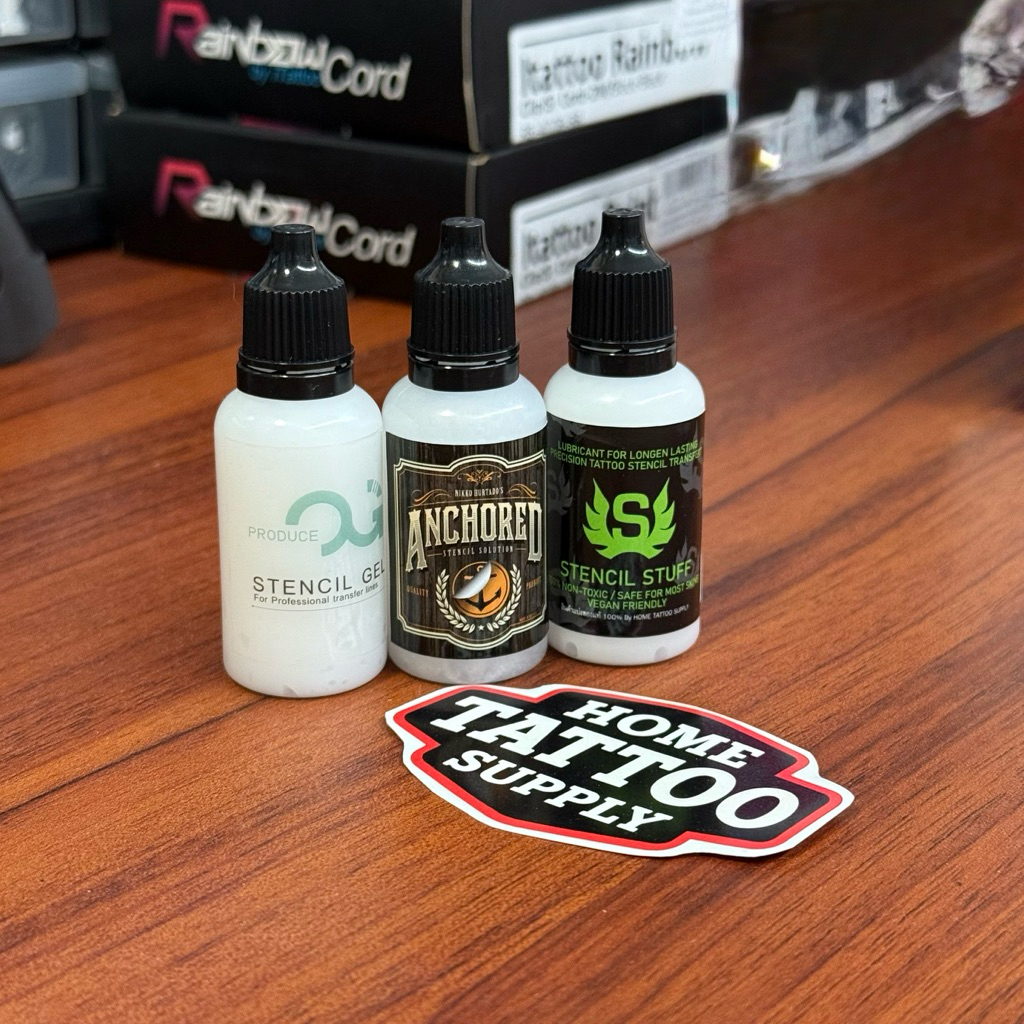 เจลลอกลาย สำหรับลอกลายสัก สินค้าของ USA. ANCHORED STENCIL SOLUTION 20 ML