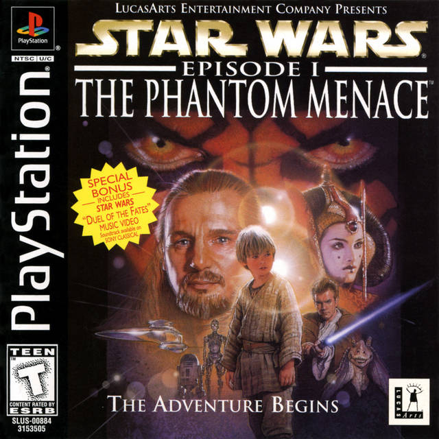 [PS1] Star Wars Episode I : The Phantom Menace (1 DISC) เกมเพลวัน แผ่นก็อปปี้ไรท์ PS1 GAMES BURNED C