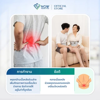 NOWHealthPlus+ เข็มขัดพยุงหลัง BACK PRO SUPPORT