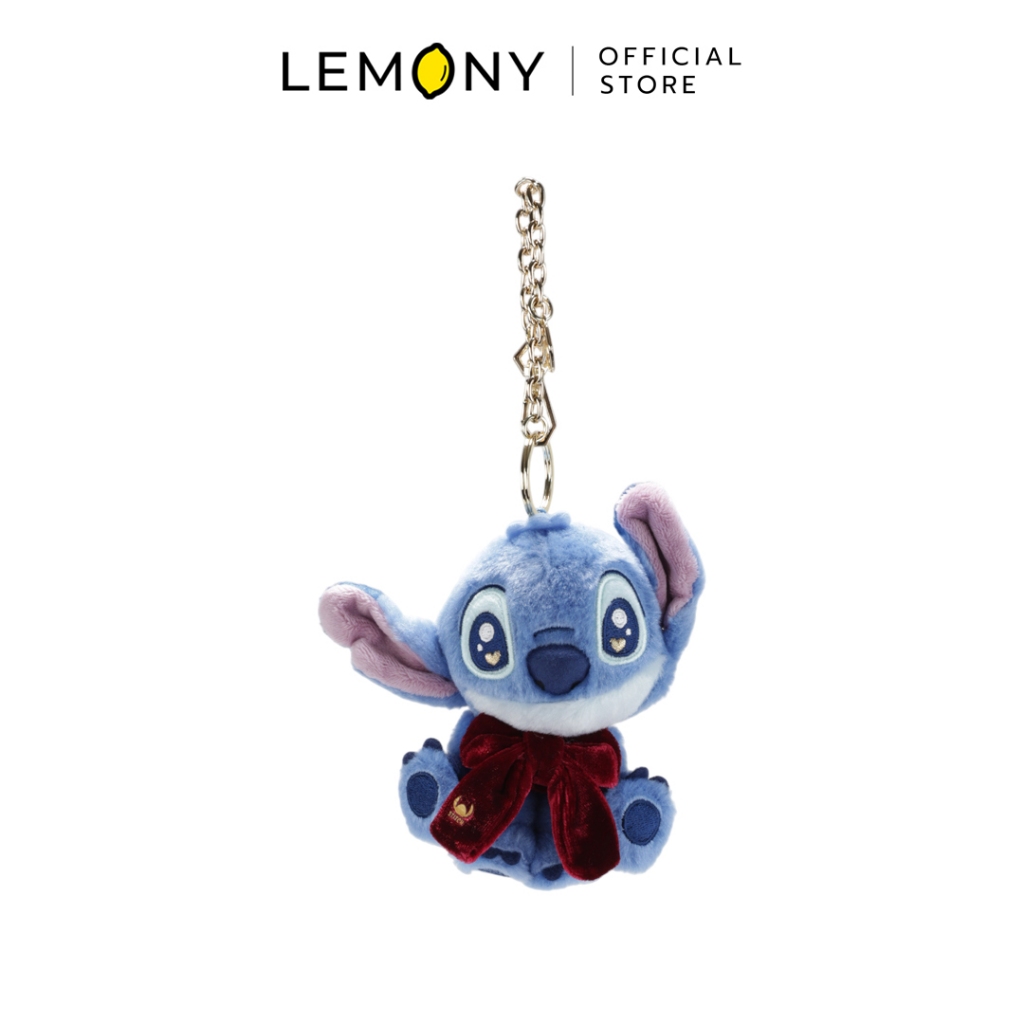 LEMONY พวงกุญแจตุ๊กตาสติทช์ ซีรีส์ The Gift of Love ขนาด 11 ซม. Disney Lilo & Stitch Collection
