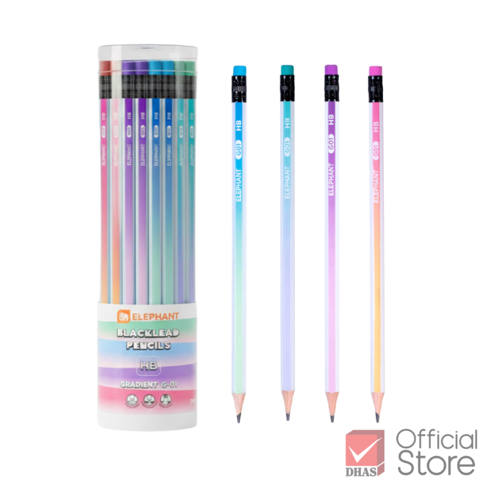 Elephant ดินสอ ดินสอดำ HB No.G-01 จำนวน 36 แท่ง