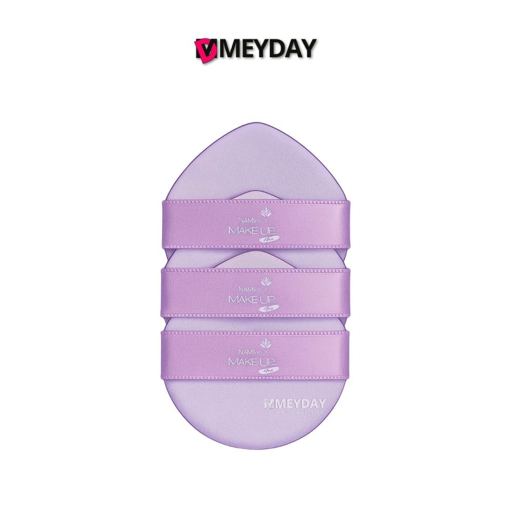 (ของแถม) Nami Cushion Air Puff พัฟฟองน้ำนามิสำหรับเกลี่ยรองพื้น สีม่วง 1 ซอง / 3 ชิ้น