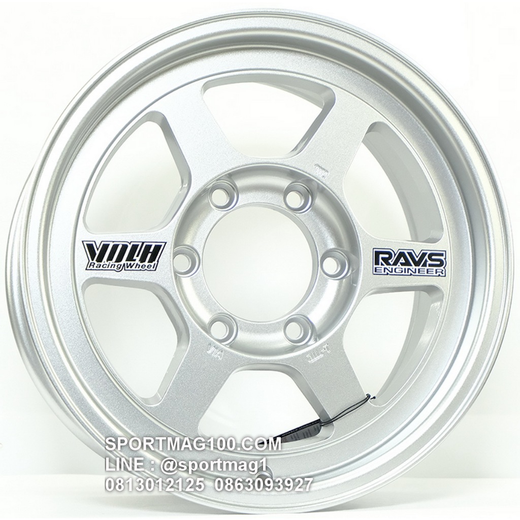 ล้อแม็กซ์ BW33 TE37 ขอบ16นิ้ว 6รู139.7 สีซิลเวอร์ กว้าง8นิ้ว Offset30 [22608]