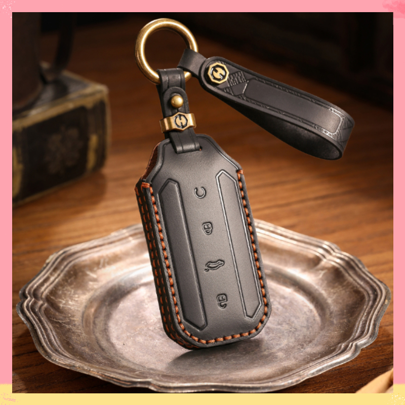 Cowhide หนังกุญแจรถสําหรับ chery jaecoo5 Jaecoo J5 Jaecoo 5 EV key Holder พวงกุญแจรถ Accesorios