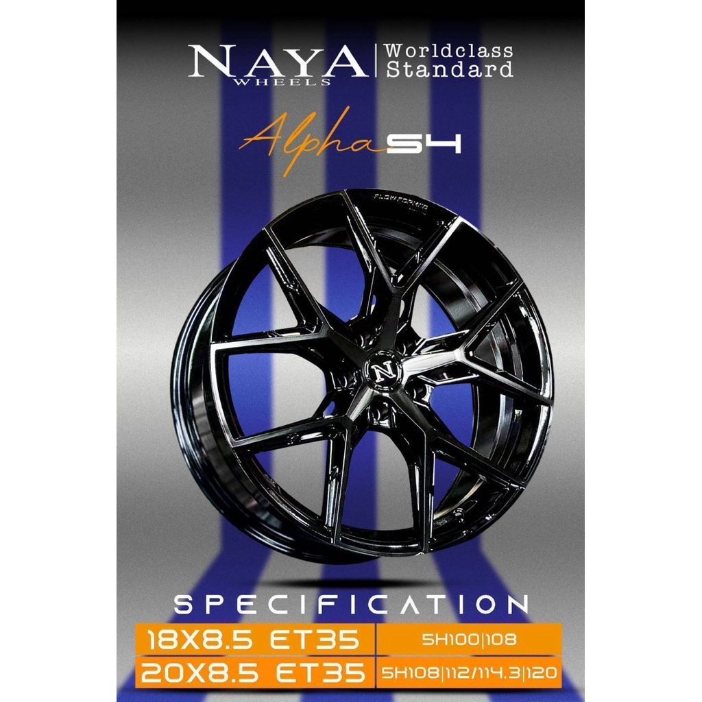 ล้อแม็กซ์ Naya Alpha 54 ขอบ 18/20 5/108 ตรวรุ่น Jaecoo AION เท่ สปอร์ต แบบ เหนือนิยาม ราคาต่อสี่วง ล