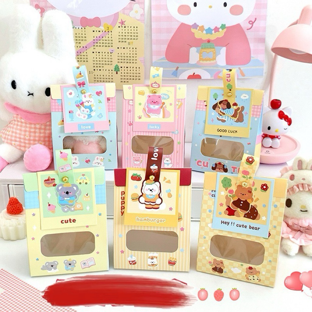 🎁 กล่องของขวัญลายน่ารัก กล่องใส่ขนมพร้อมหูหิ้ว – Cute Gift Bag