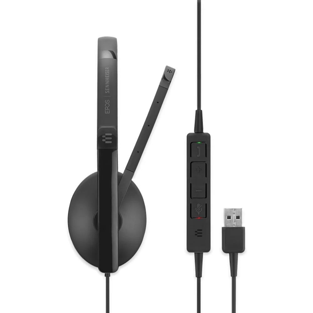 หูฟังเทเลเซลล์ หูฟังคอลเซ็นเตอร์ EPOS I SENNHEISER ADAPT SC 165T USB II หูฟังโน๊ตบุ๊ หูฟังคอมพิวเตอร