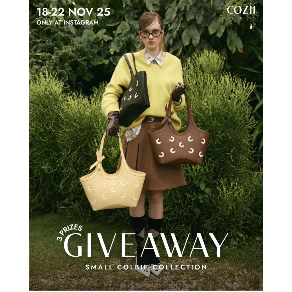 พร้อมส่งมากกก กดก่อนราคาขึ้นน้าา รอบกด 24/11/68 Coziibag "SMALL COLBIE" พร้อมแก้วน้ำสุดเก๋ 👜  ใช้โค้ดลด 20% ได้นะคะ