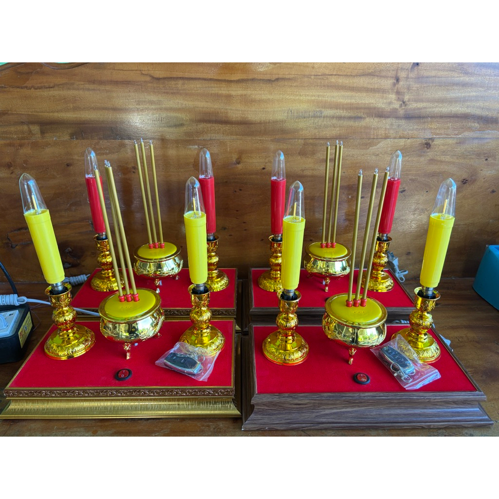 ธูปเทียนไฟฟ้า แบบรีโหมดปิดเปิด และมีสวิตช์ปิดเปิด