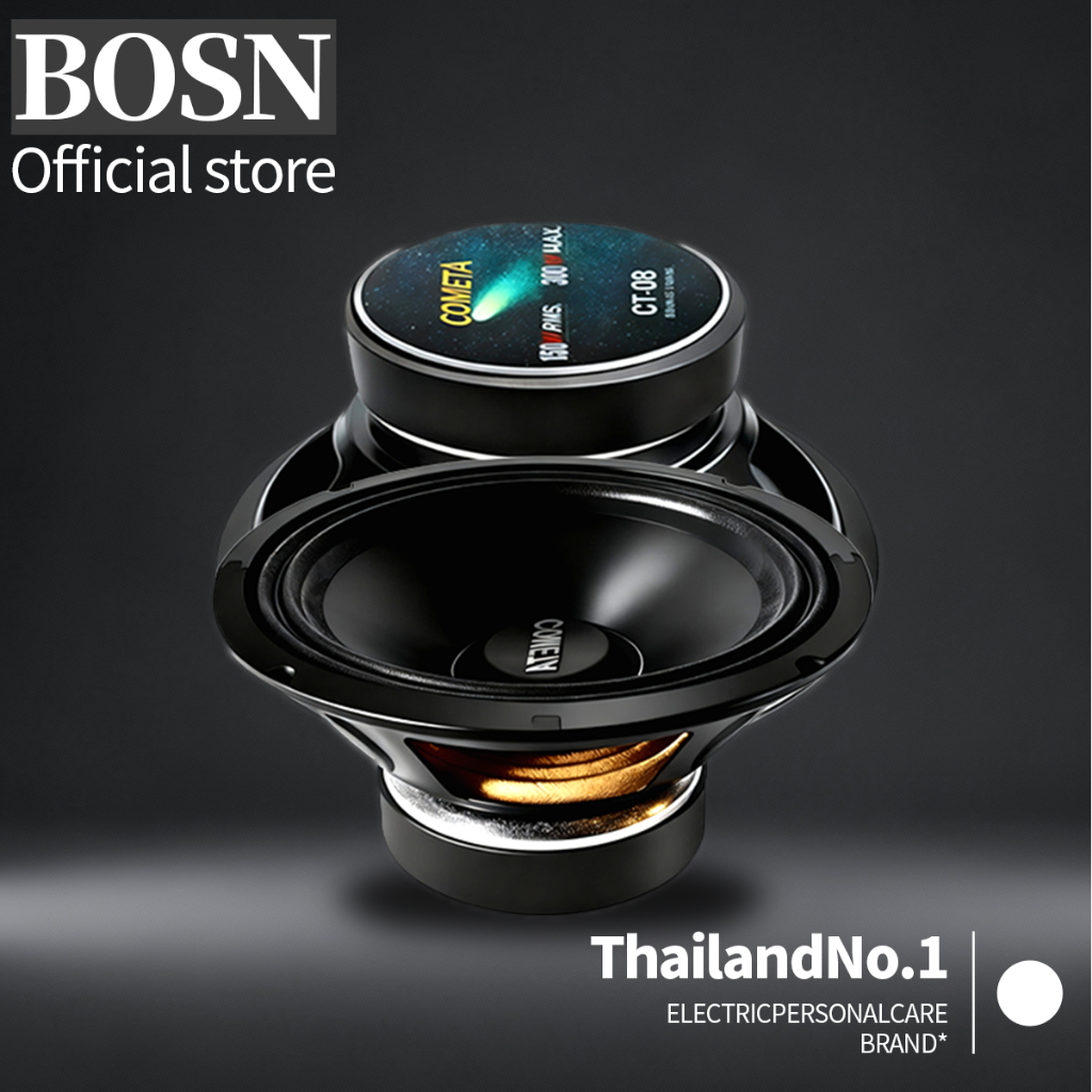 BOSN COMETA ลำโพง ลำโพงเสียงกลาง 8 นิ้ว CT-08 แม่เหล็ก110x20มม วอยซ์35.5มม 4โอห์ม ลำโพงติดรถยนต์ - รูปที่ 3