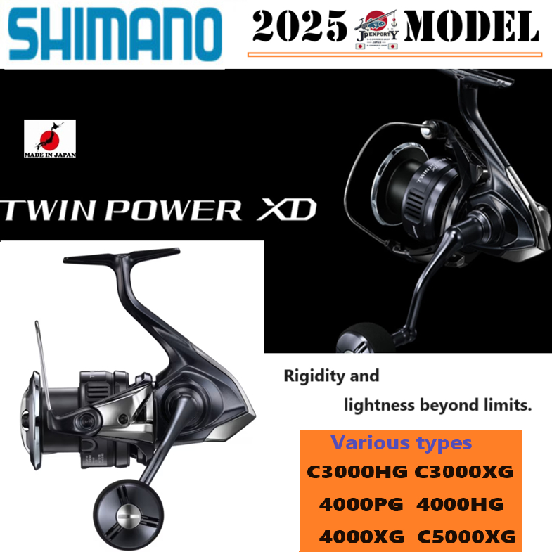 Shimano 25'TWIN POWER XD C3000/4000/C5000/PG/HG/XG/หลากหลายประเภท/ผลิตในญี่ปุ่น/แท้/ปั่น