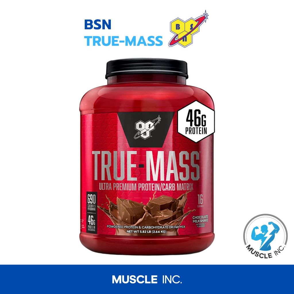 BSN- TRUE-MASS ขนาด 5.82lb รส Chocolate Milkshake พร้อมส่ง !!