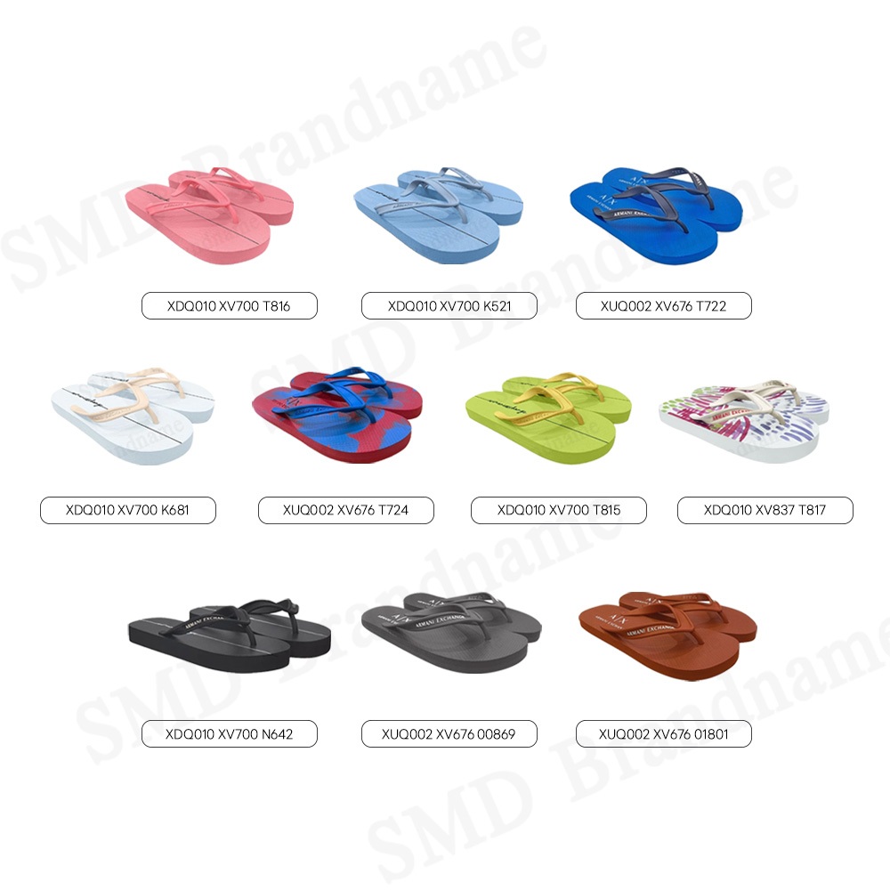 Armani Exchange รองเท้า รองเท้ารัดส้น รองเท้าแตะหูคีบ สินค้าจากชอป แท้ 100%