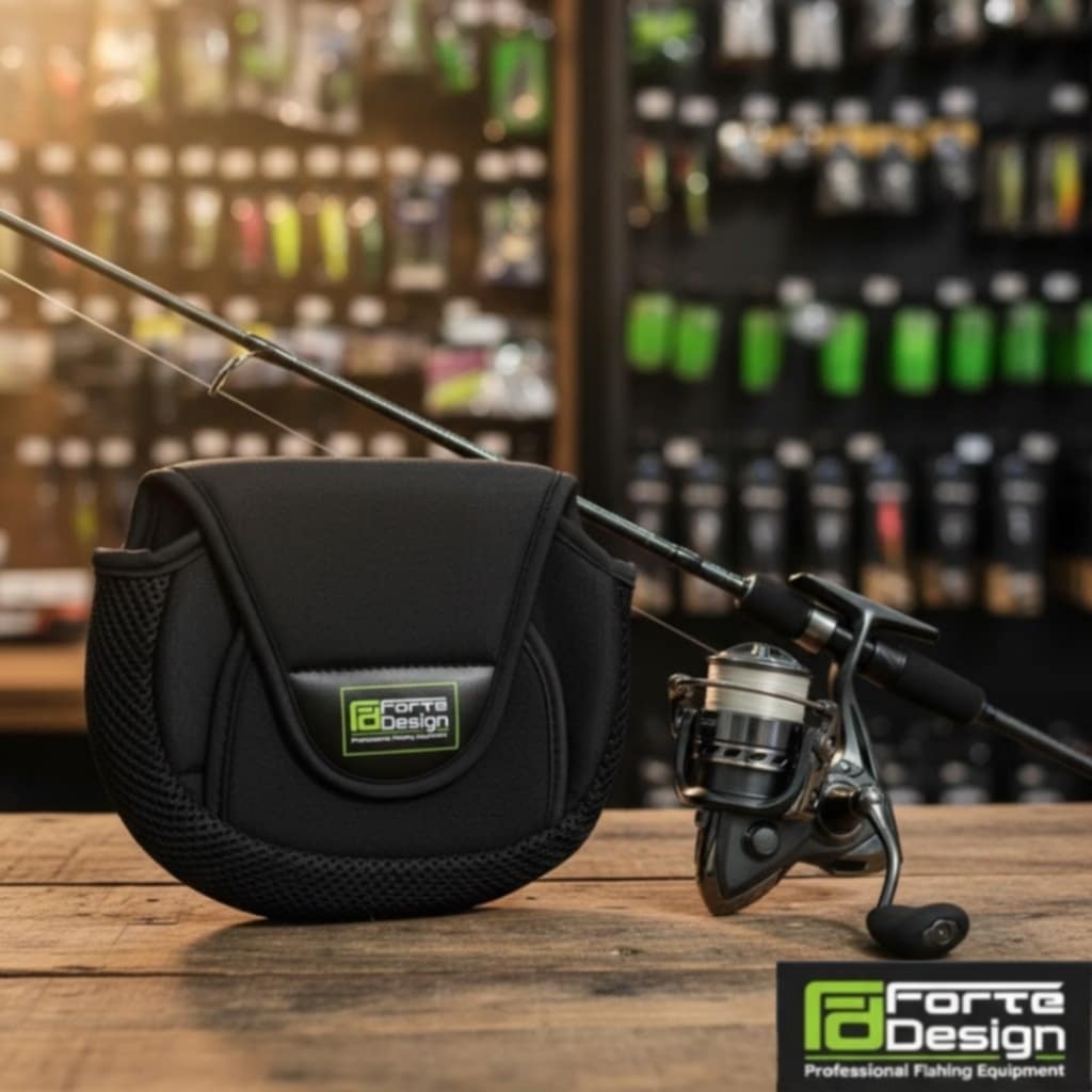 (ส่งทุกวัน) Forte กระเป๋าใส่รอก ถุงใส่รอกสีดำ อย่างหนา Reel Bag Reel Cover สำหรับใส่รอกตกปลา ขนาด 1000-8000