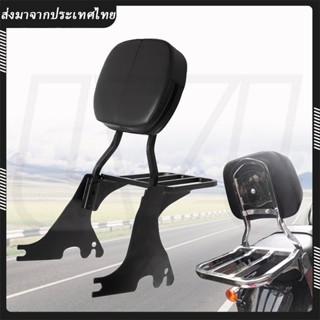 พนักพิงหลังรถจักรยานยนต์ สีดํา สําหรับ Harley Sportster Supe…