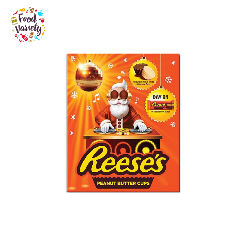 Reese's Peanut Butter Cups Milk & White Chocolate Advent Calendar 245g ปฏิทินนับถอยหลังคริสต์มาส Ree