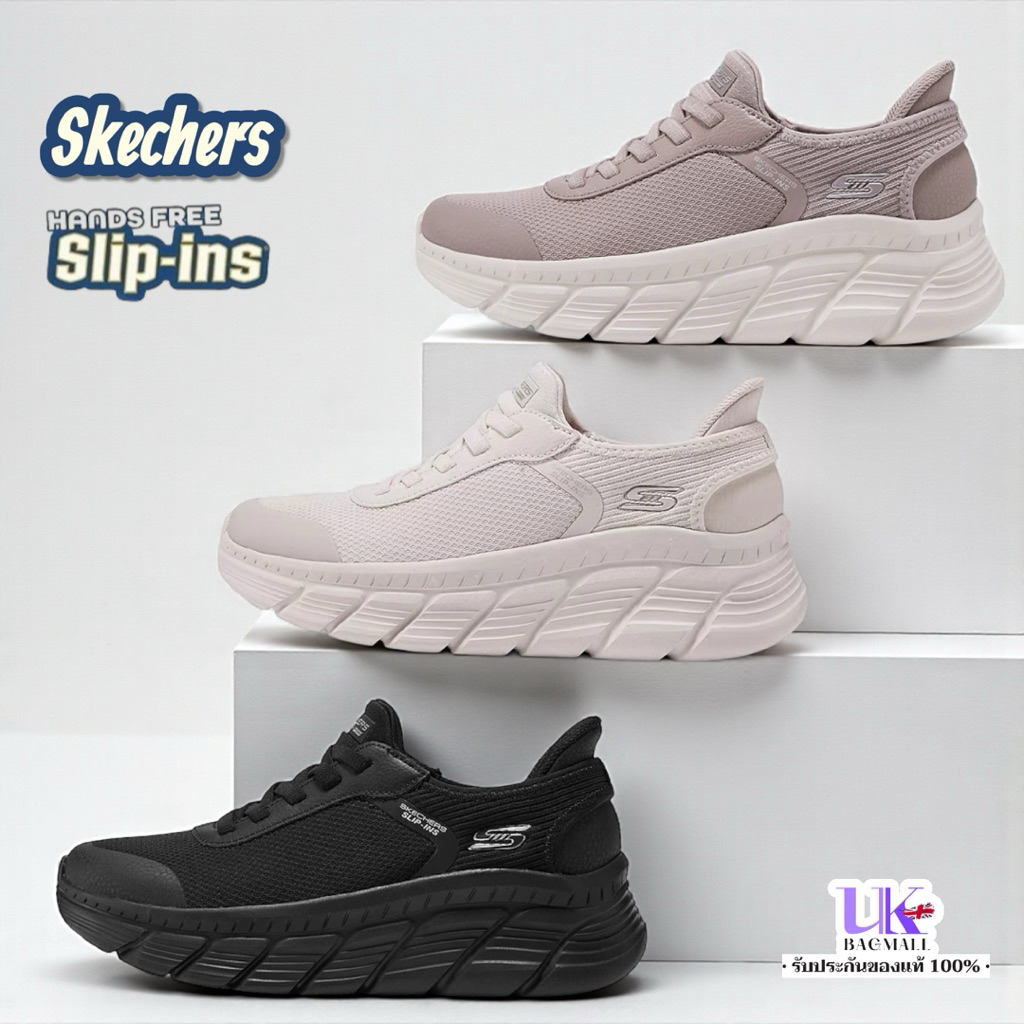 SKECHERS Women’S Slip In Sneaker รองเท้าผ้าใบผู้หญิง พื้น Memory Foam สเก็ตเชอร์ส รุ่นใหม่