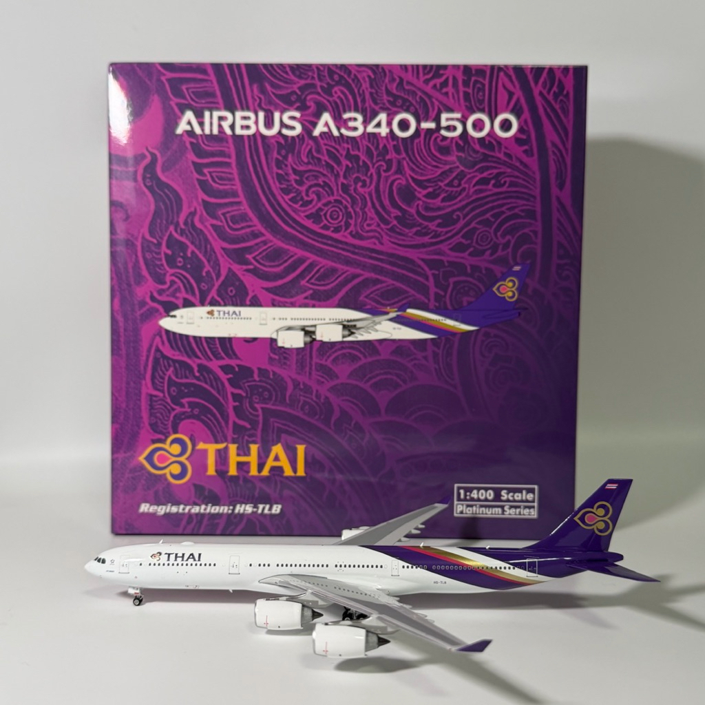 โมเดลเครื่องบิน Thai Airways A340-500 HS-TLB Phoenix Model 1:400 [พร้อมส่ง]