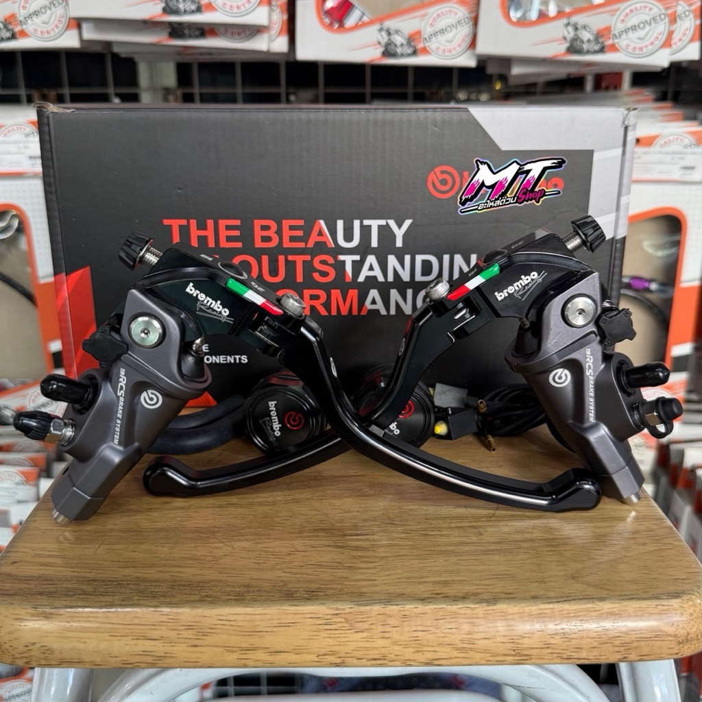 ปั้มคู่ ปั้มบนคู่ ทั้ง2ฝั่ง ใส่ Pcx160ABS Nmax Xmax Forza Drone รถไฟฟ้า รถที่เป็นปั้มบนคู่ใส่ได้