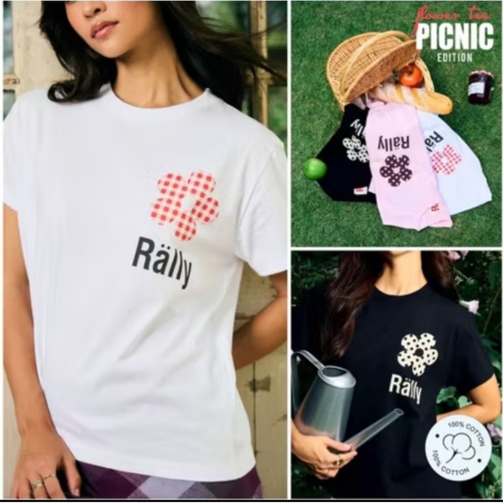 ✨️ แท้จาก King Power ✨️ Rally Flower Tee : Picnic Edition (Vintage Fit) - เสื้อย