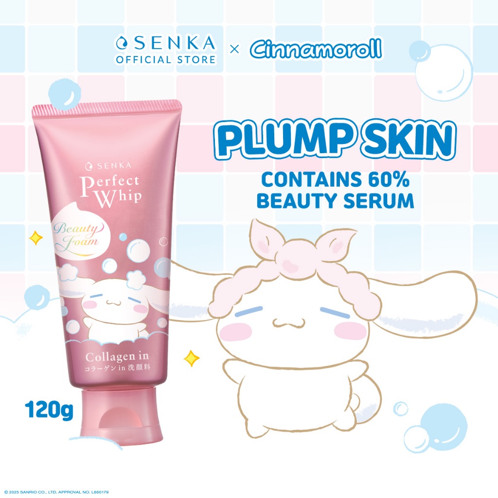 SENKA Perfect Whip Collagen IN Cinnamoroll 120g